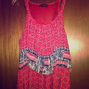 Red and blue tank